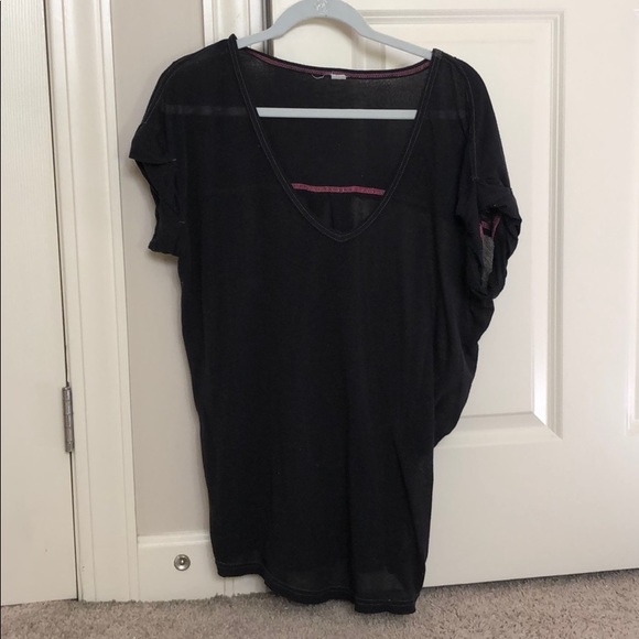 Black Free People short sleeve tee size small - Picture 2 of 4